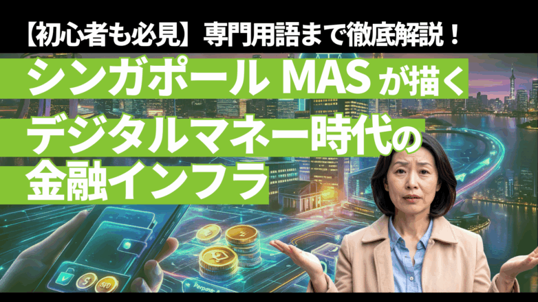 【初心者も必見】シンガポールMASが描く「デジタルマネー時代の金融インフラ」を専門用語まで徹底解説！のイメージサムネイル画像