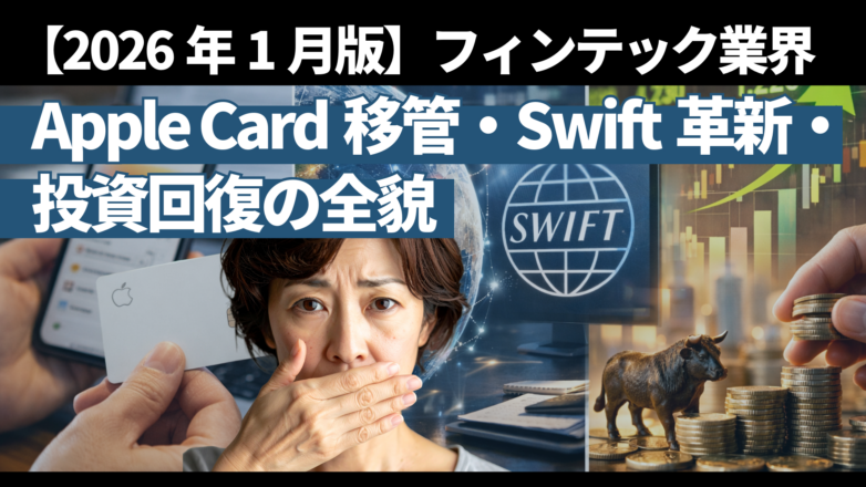 【2026年1月版】フィンテック業界激動｜Apple Card移管・Swift革新・投資回復の全貌のイメージサムネイル画像