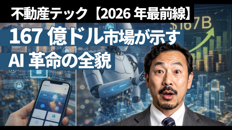 不動産テック2026年最前線：167億ドル市場が示すAI革命の全貌のイメージサムネイル画像