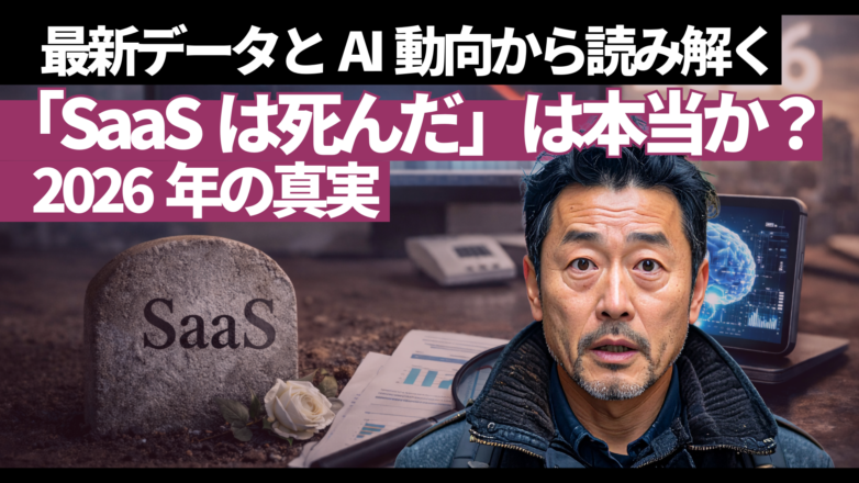 「SaaSは死んだ」は本当か？ 最新データとAI動向から読み解く2026年の真実のイメージサムネイル画像